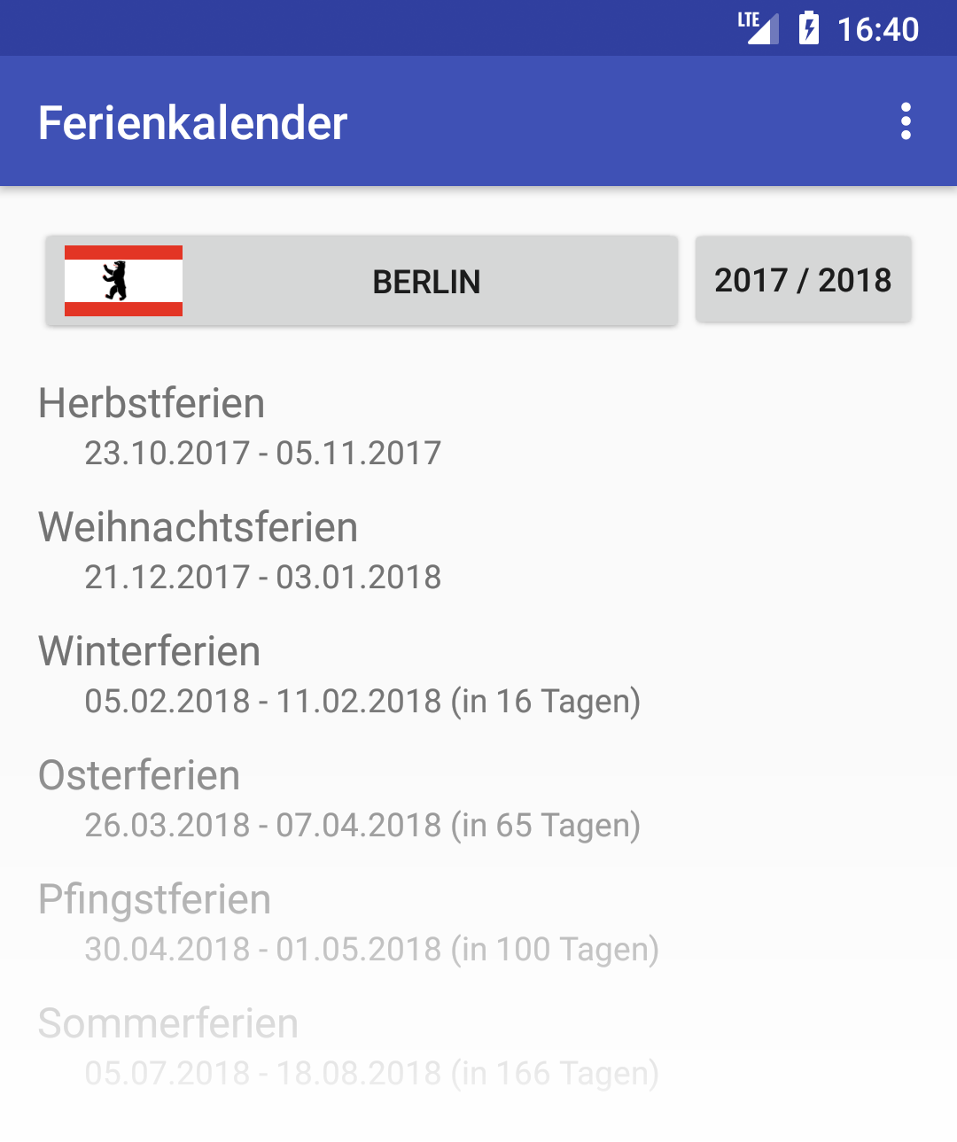 Ferienkalender-App